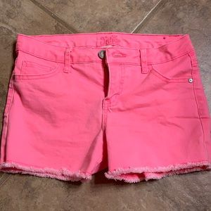 PINK JUSTICE JEAN SHORTS